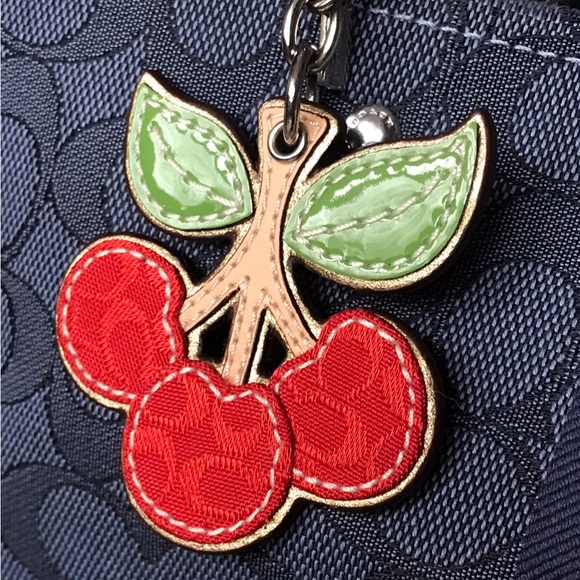 Coach Vintage Cherry Bag Charm Key Chain - Picture 3 of 16